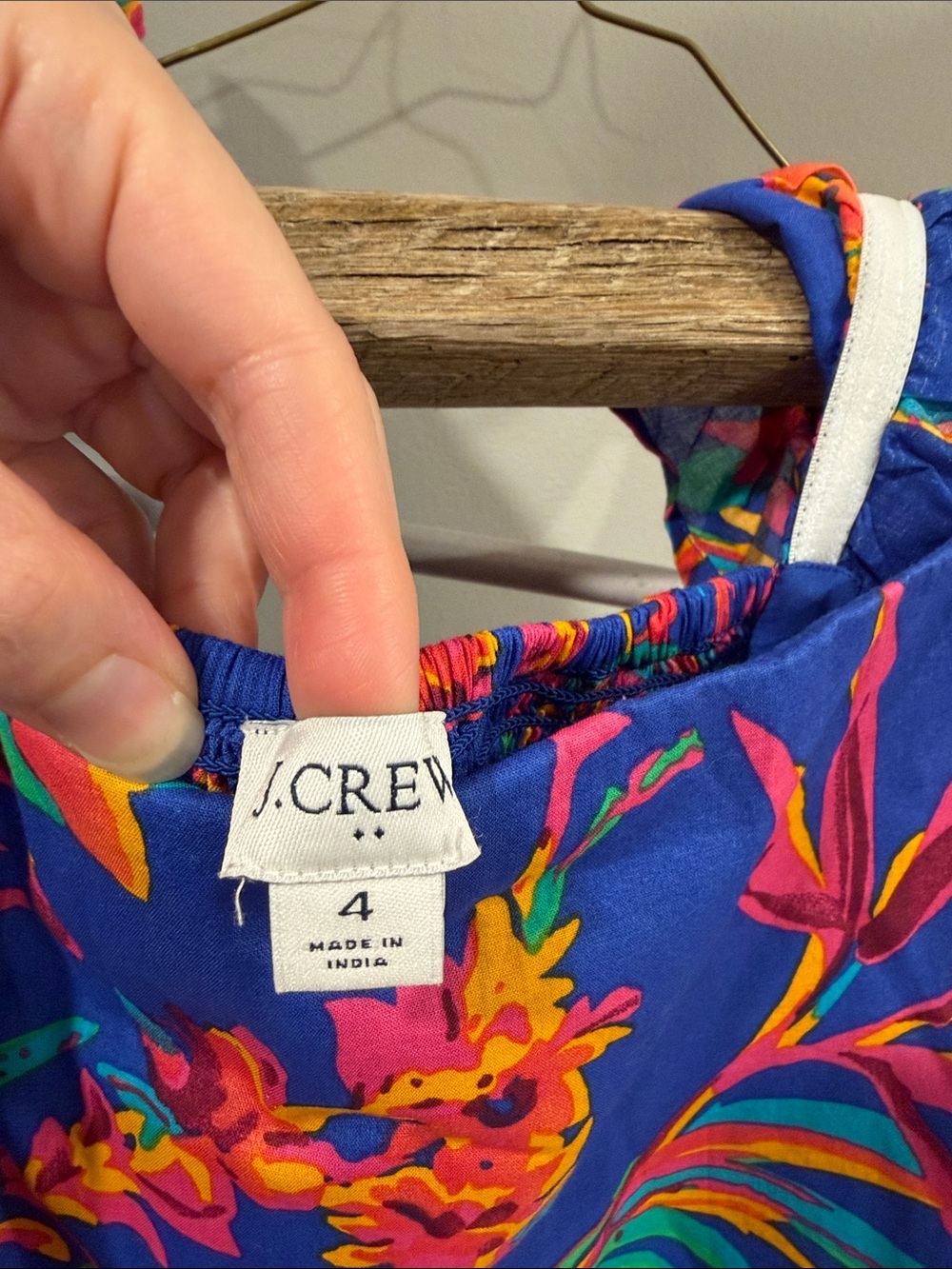 J. Crew Floral Printed Dress, Size 4 - Picture 2 of 4